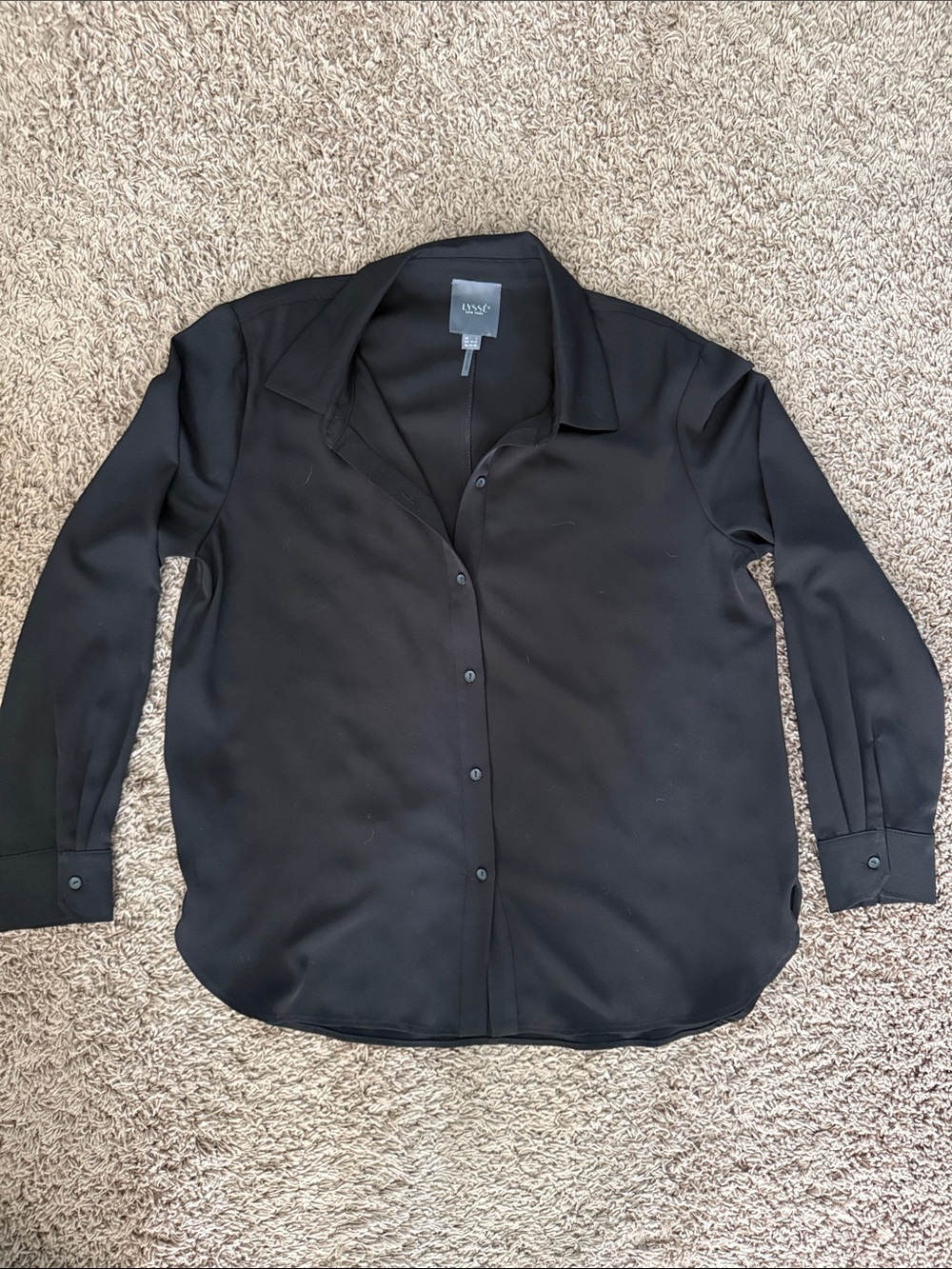 Lysse Women's Black Long-Sleeve Button Shirt